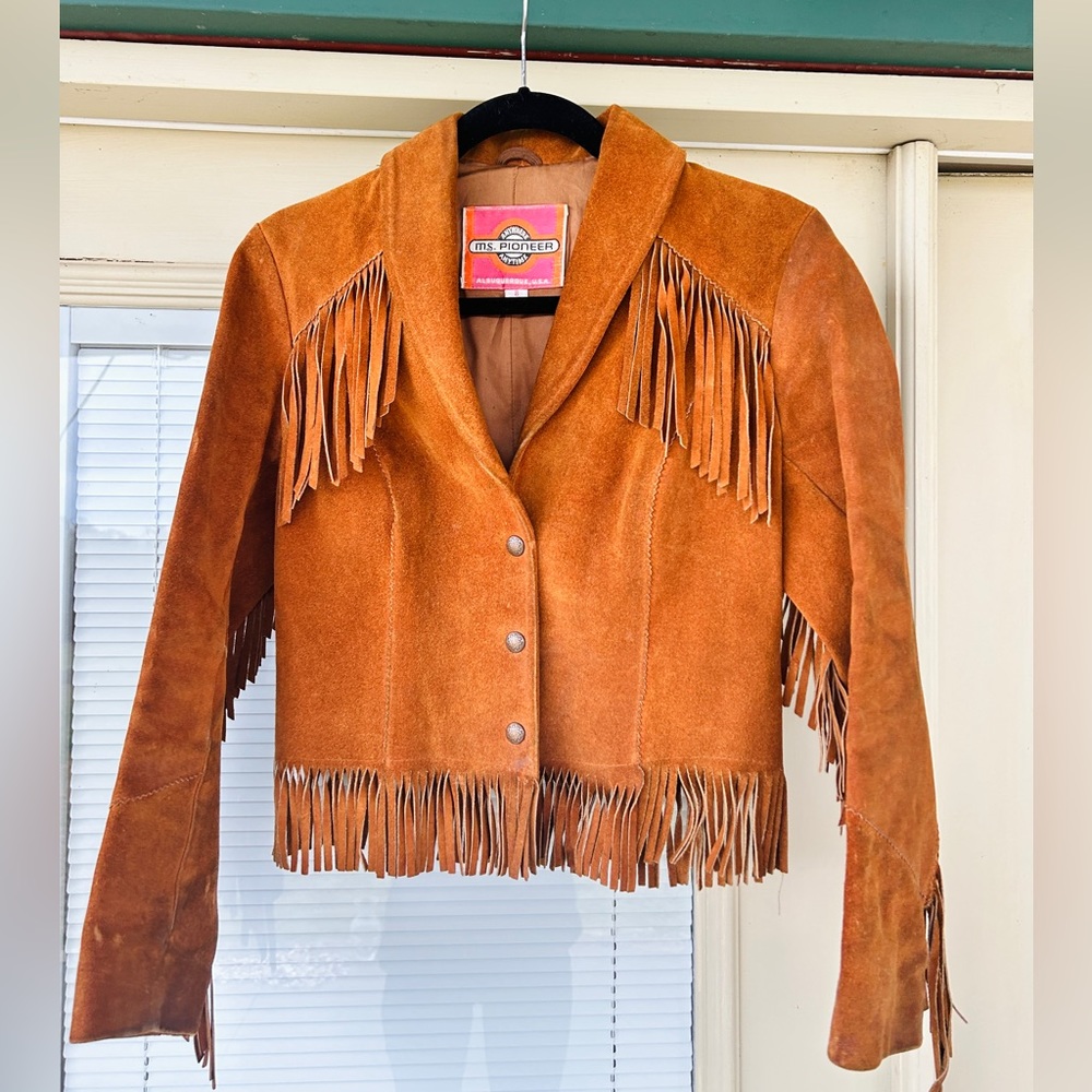 Vintage Ms. Pioneer Fringe Jacket, s/xs